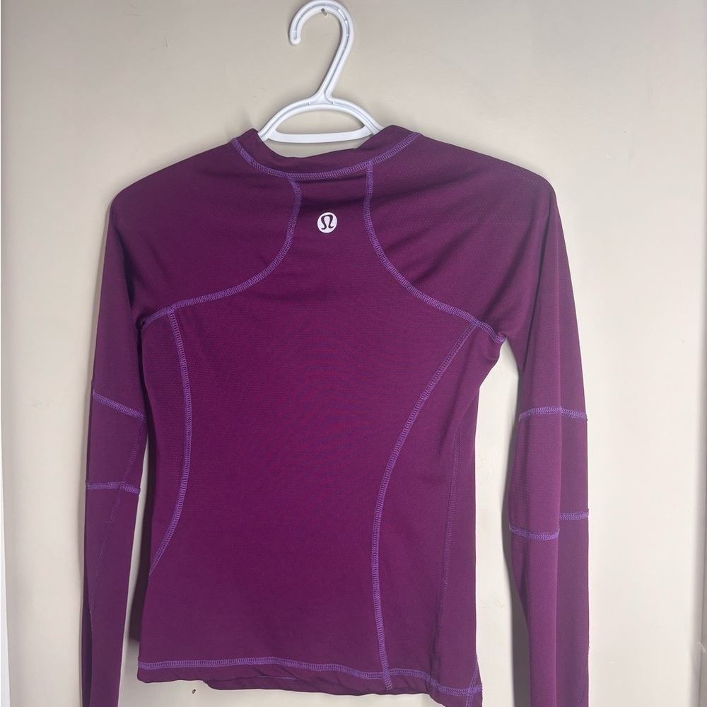 lululemon athletica Deep Purple Long Sleeve Tee